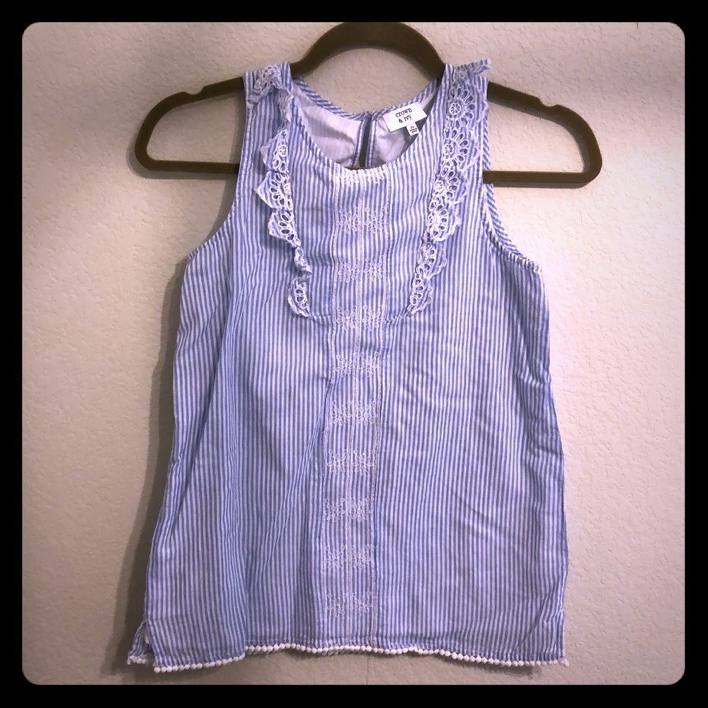 Blue/white stripe tunic